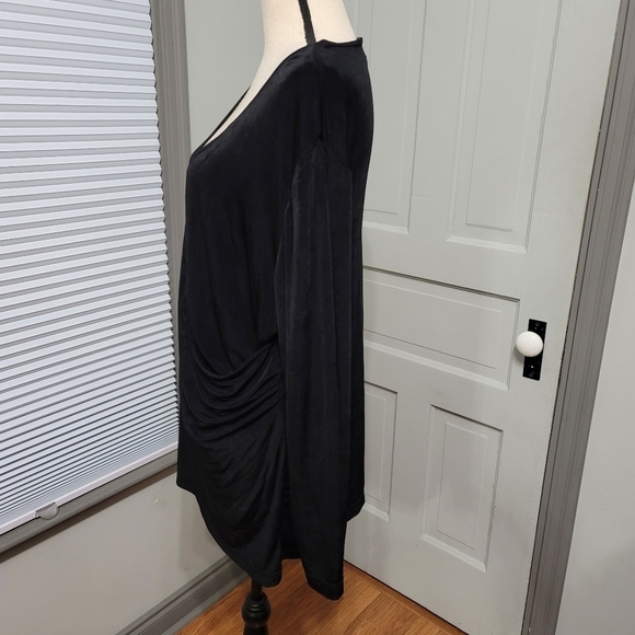 Lane Bryant Designs Ruched Spliced Super Stretchy Top - Picture 2 of 4